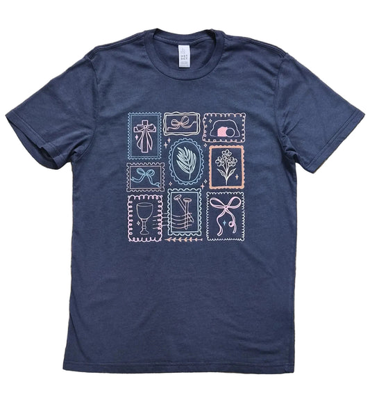 Resurrection Stamps Spring Cotton Tee