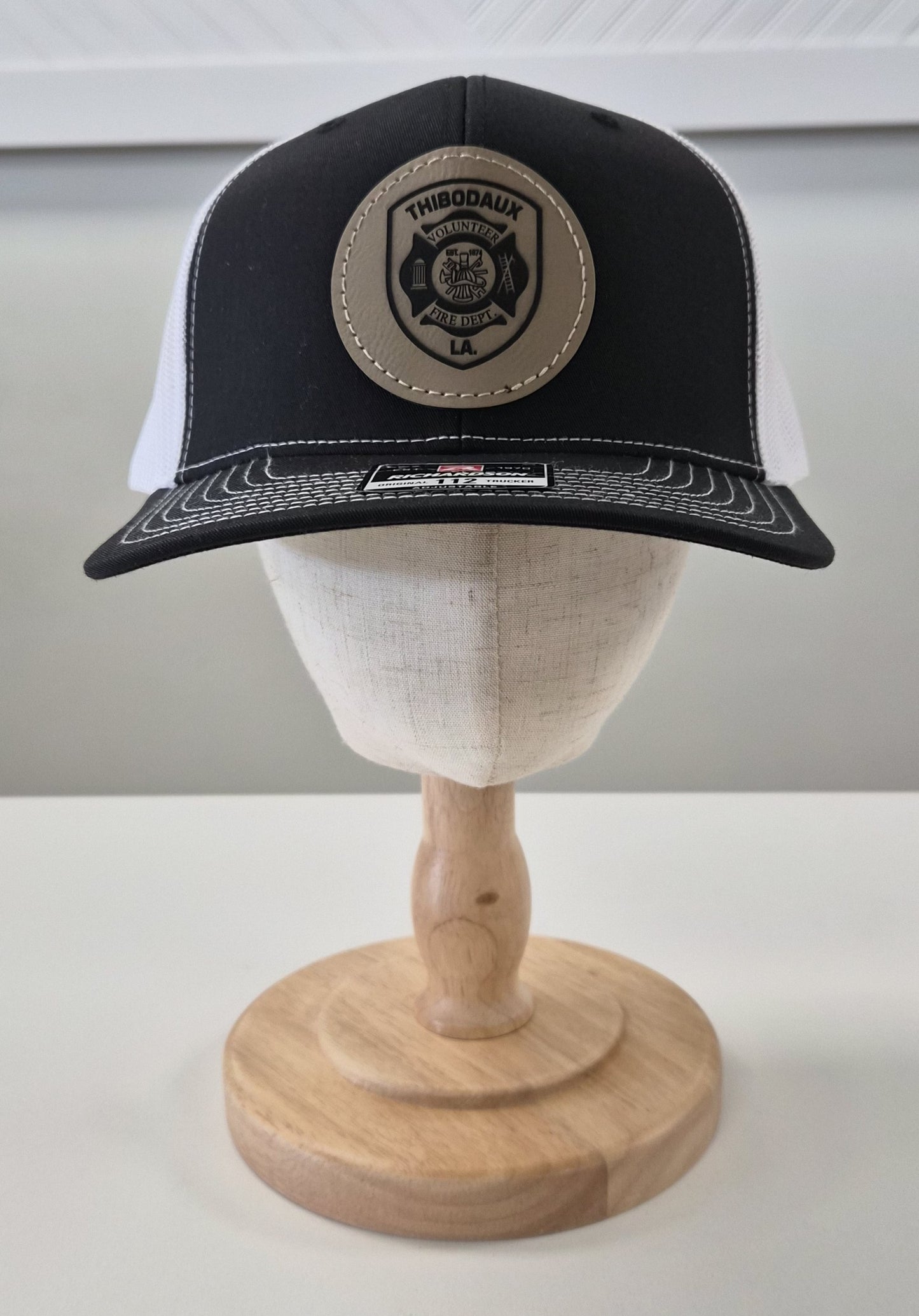 Thibodaux Volunteer Fire Department Engraved Patch Trucker Hat