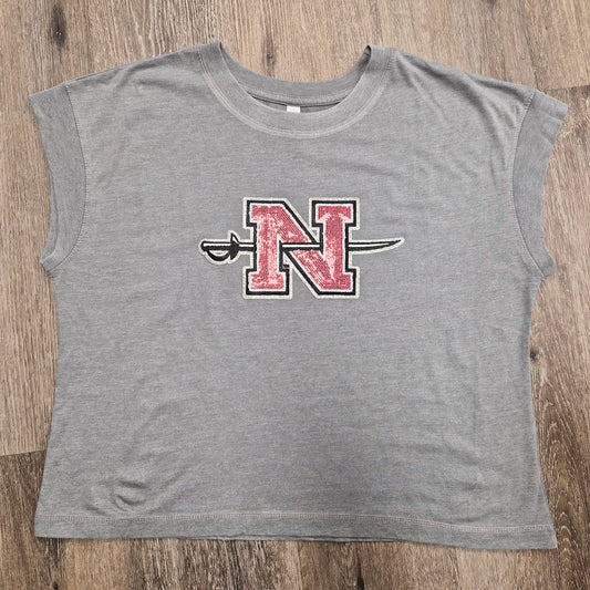 Nicholls Sequin Patch on Vintage Wash Tee