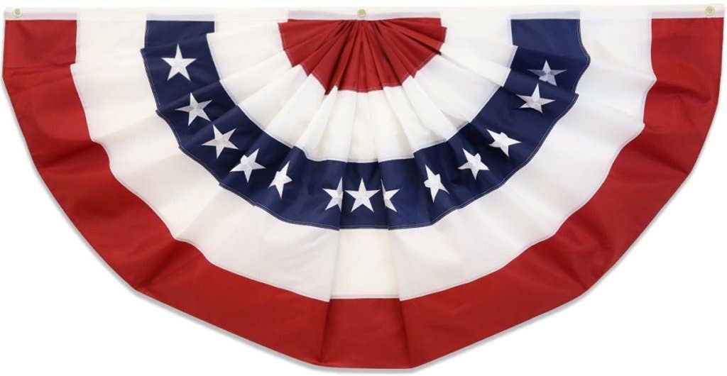 USA Embroidered Bunting Flag 3x1.5ft