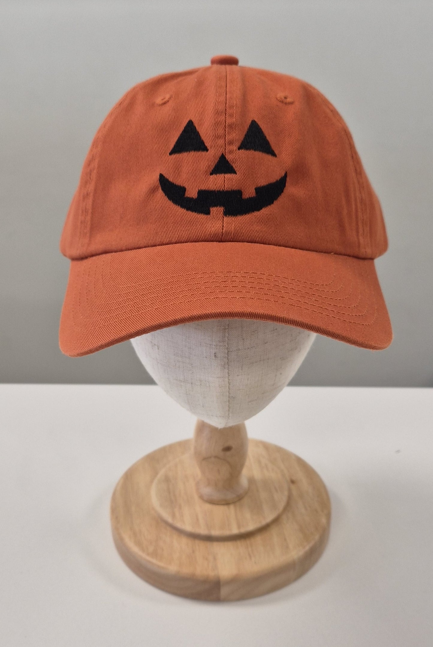 Jack O'Lantern Face Garment Washed Cap
