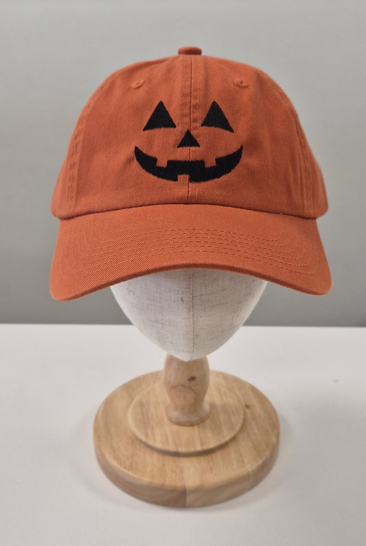 Jack O'Lantern Face Garment Washed Cap