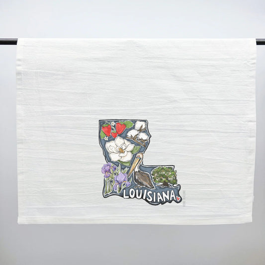 Louisiana Favorites Tea Towel