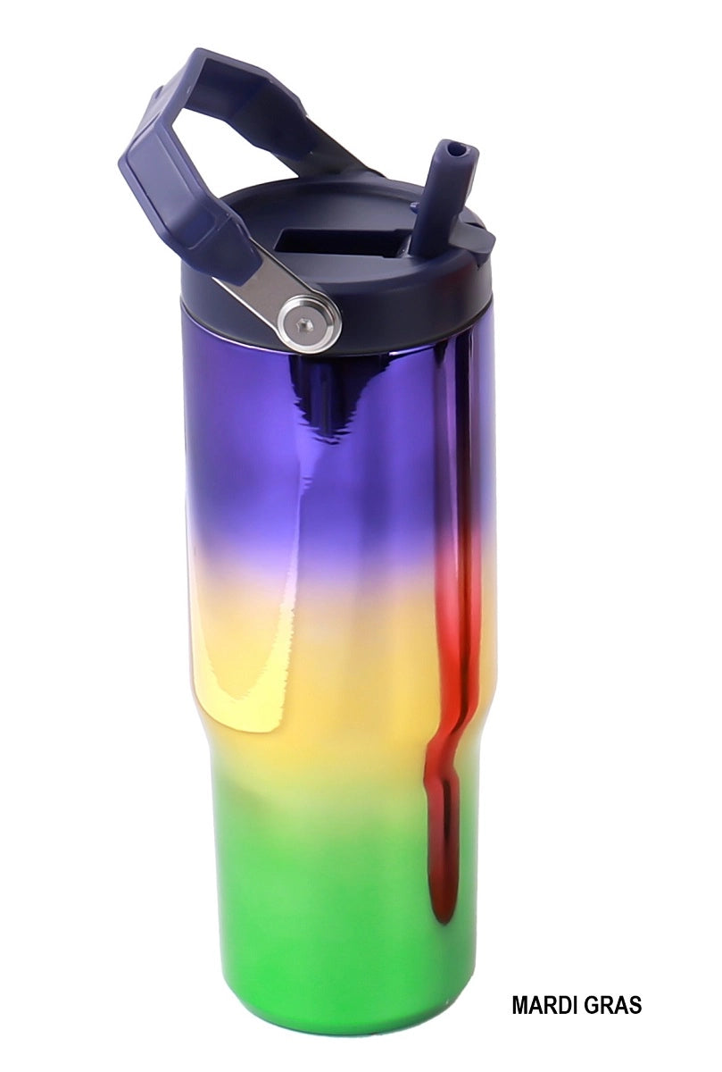 Mardi gras 30 OZ Stainless Steel Tumbler