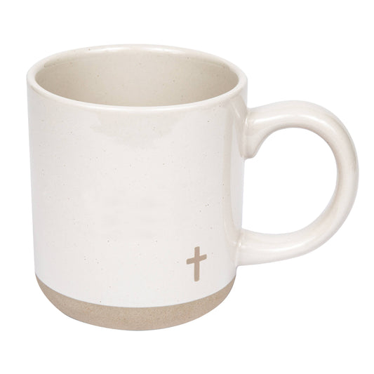 Stoneware Cross Mug