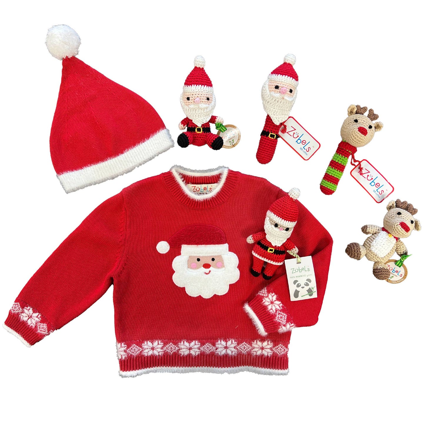 Santa Applique Knit Sweater: 24 Month/2Y