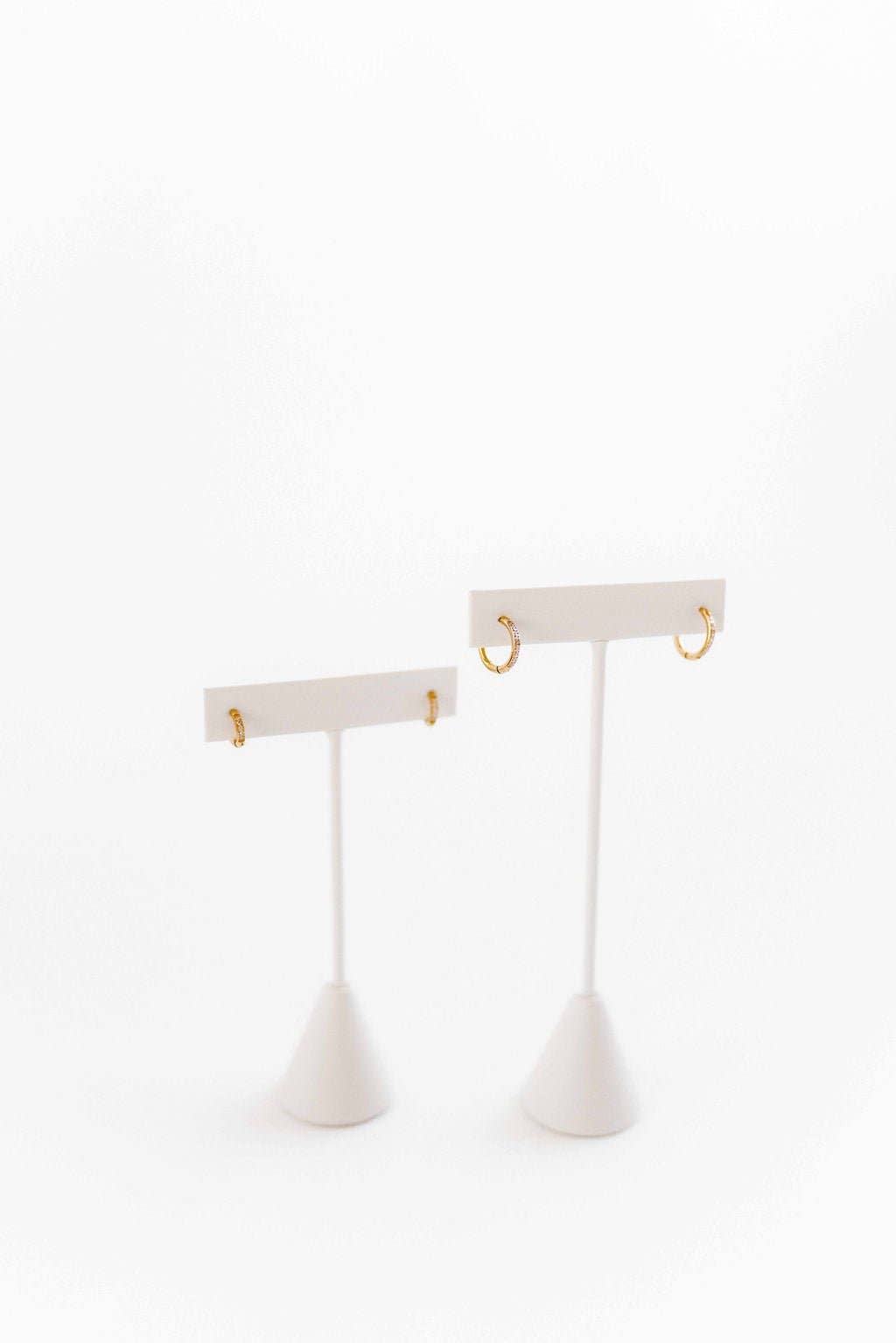 Scarlett Hoop Huggie Earring - Gold
