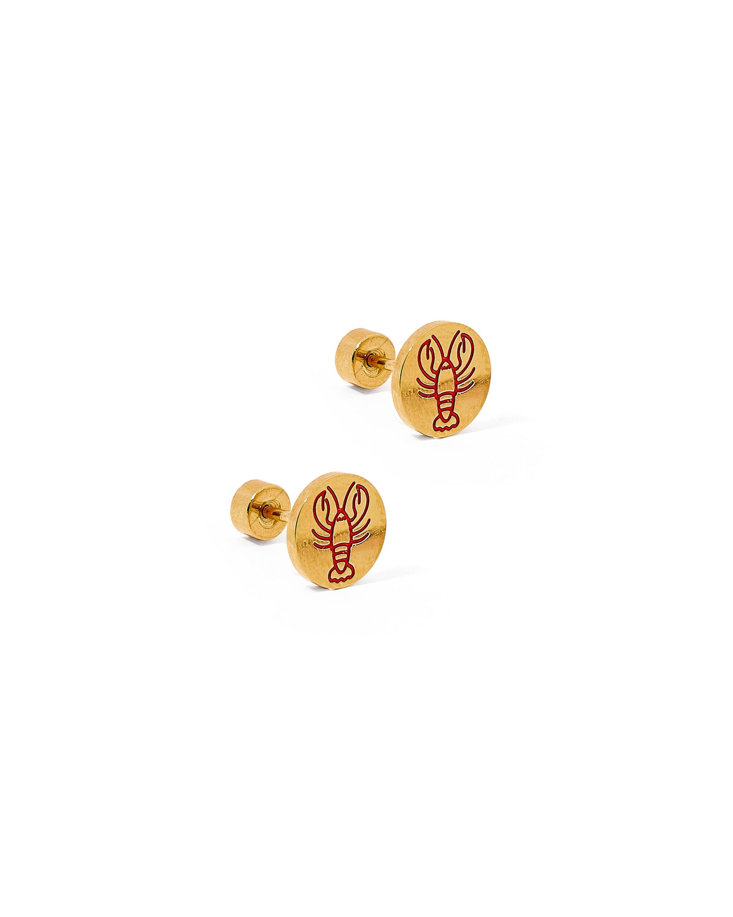Lobster Screwback Stud Earrings
