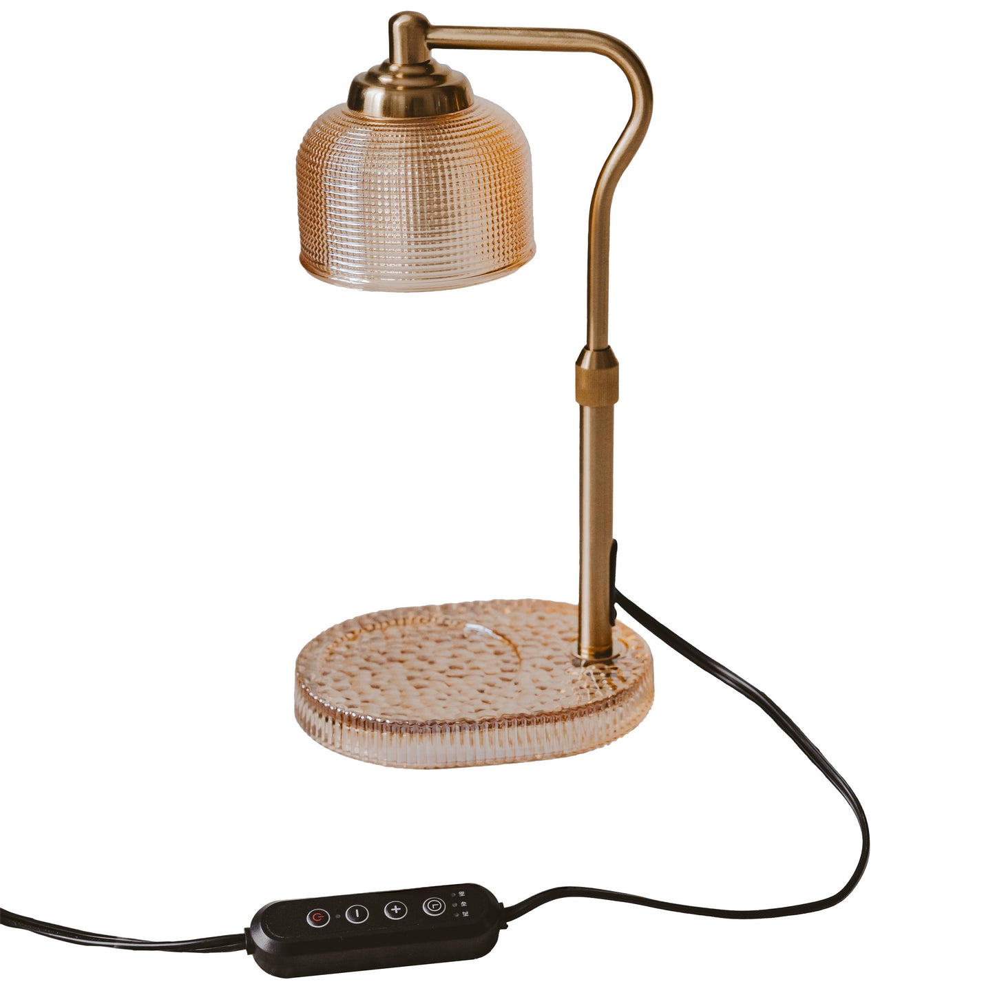 Candle Lamp Warmer - Natural & Gold