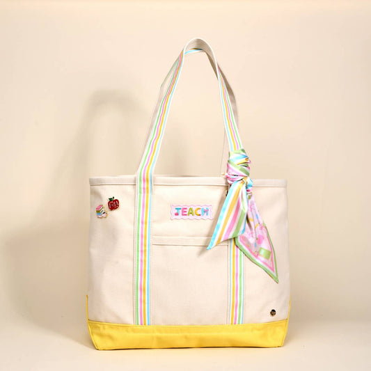 School's In Session Canvas Tote