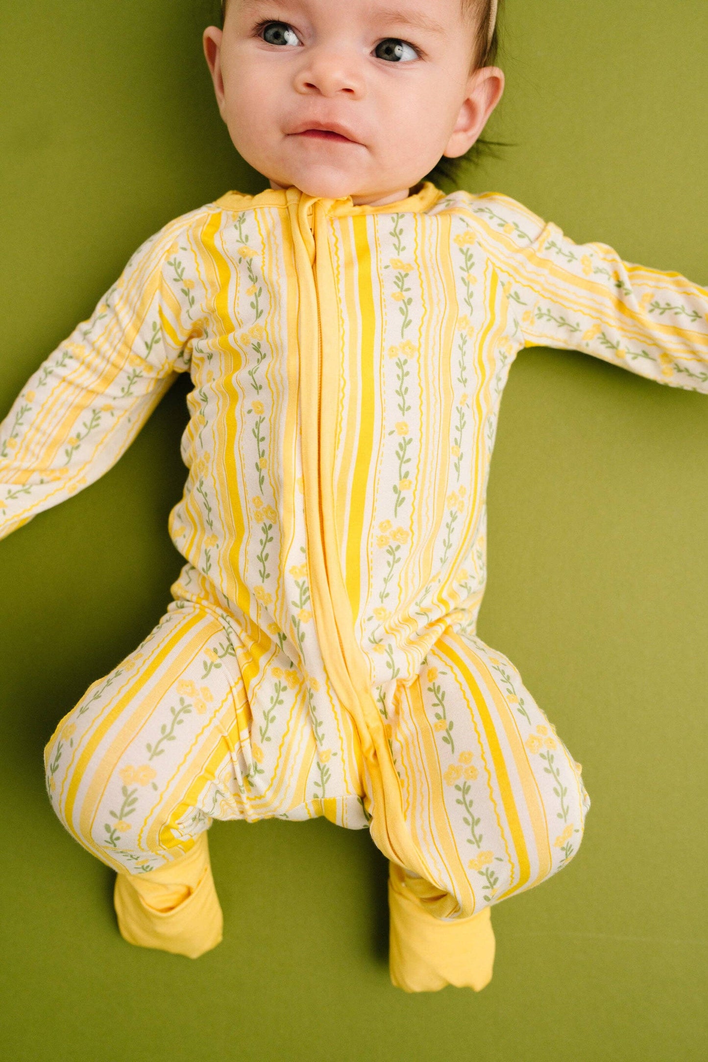 Sunny Meadow Stripe Bamboo Sleeper
