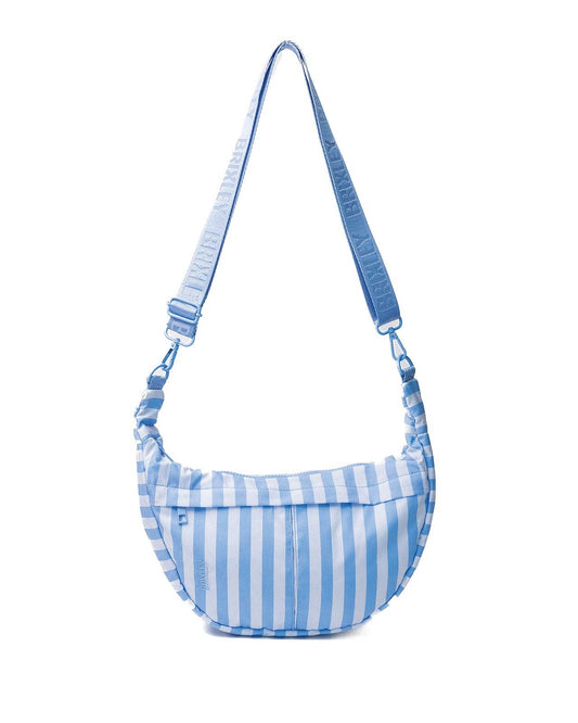Harbor Stripe Crescent Bag
