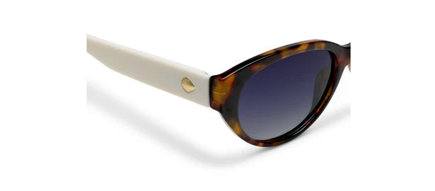 En Route Polarized Sunglasses - Tortoise & White