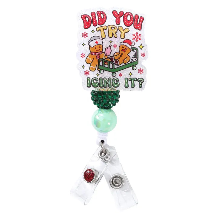 Christmas Badge Reels- Glitterific