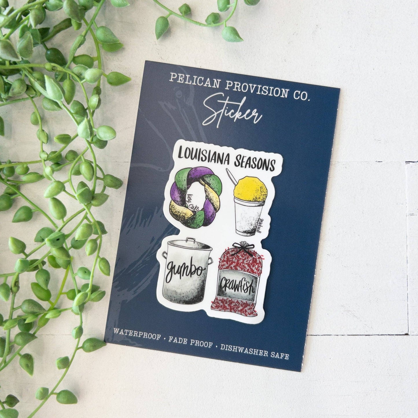 Louisiana Seasons Snowball Sticker
