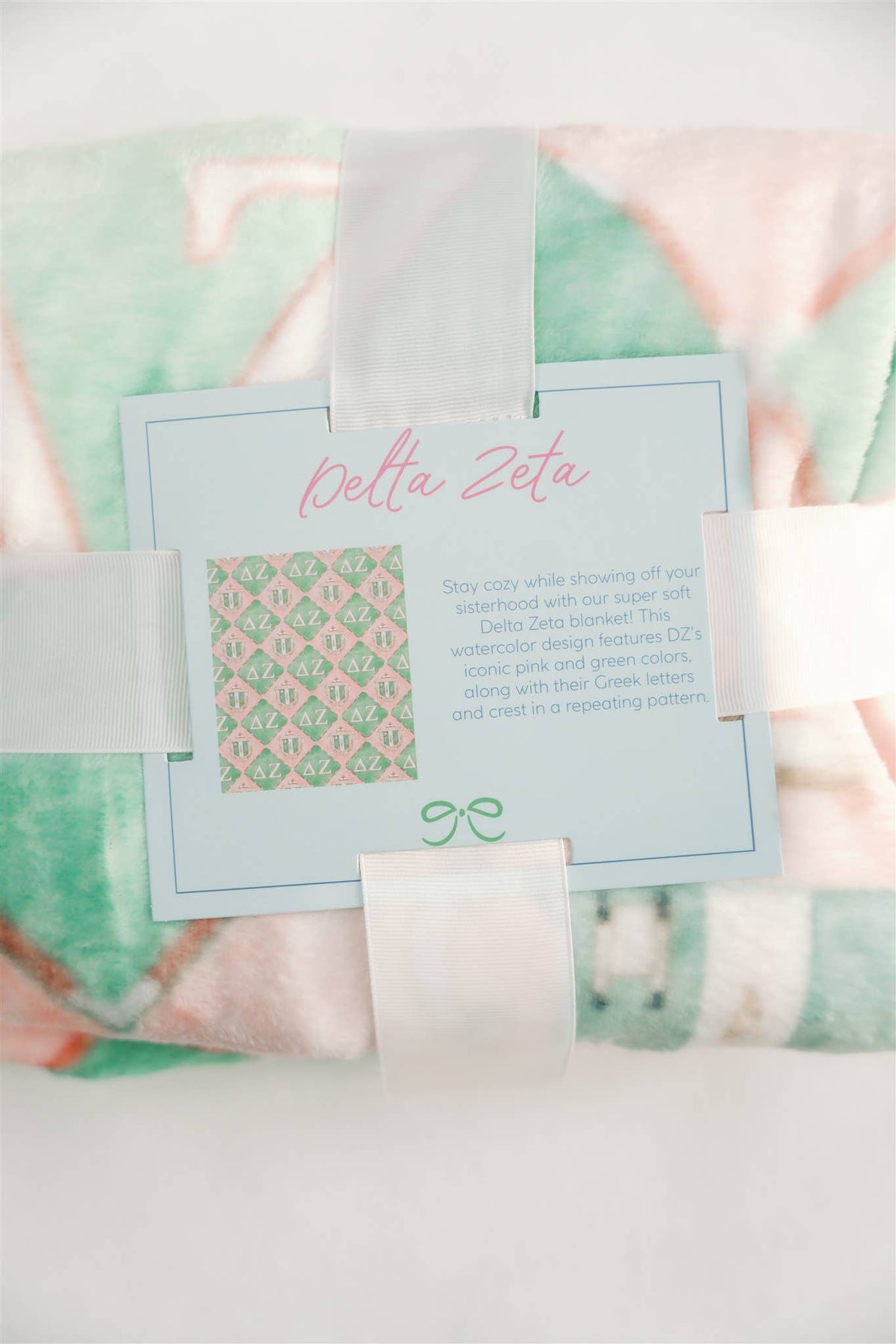 Delta Zeta Flannel Fleece Blanket