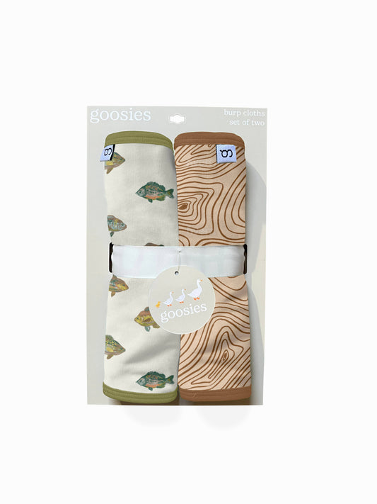 Lake Fish Burp Cloth Set