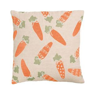 Carrot Jacquard Pillow