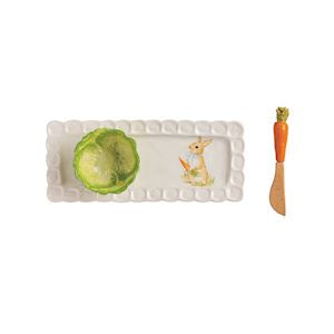 Easter Bunny Tray & Cabbage Tidbit Set