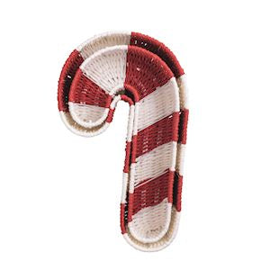 Candy Cane Woven Basket Set