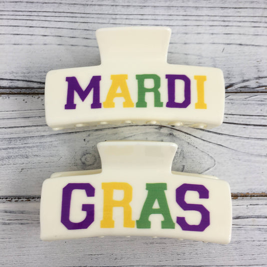 Mardi Gras Claw Clip 