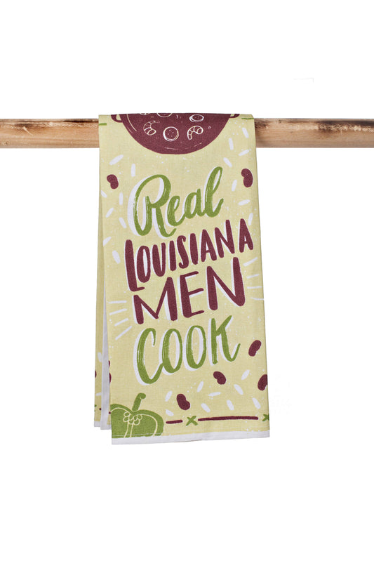 Kitchen Towel - Real Louisiana Men Cook