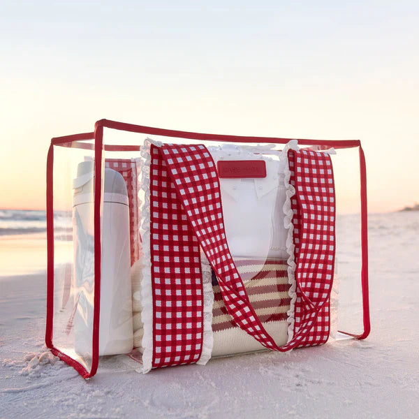 Case-Mate Cherry Eyelet Gingham Jelly Tote