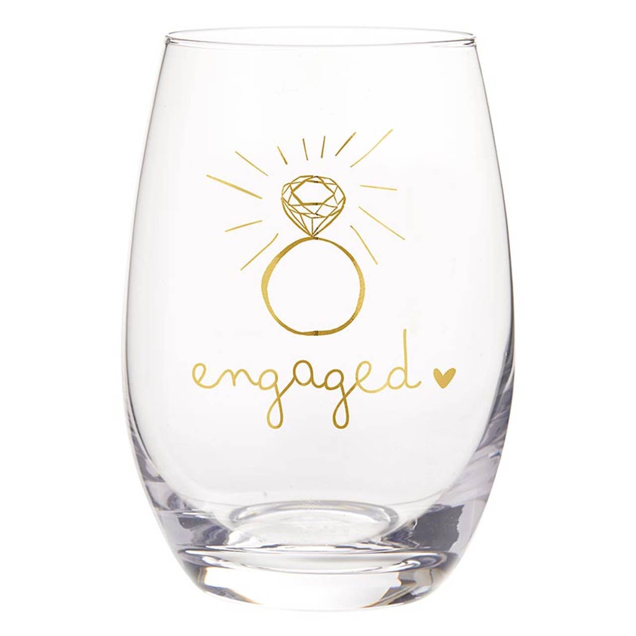 Stemless Wine Glass - Engaged