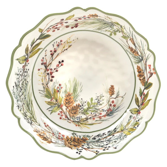 Winters Forest Melamine Serving Bowl