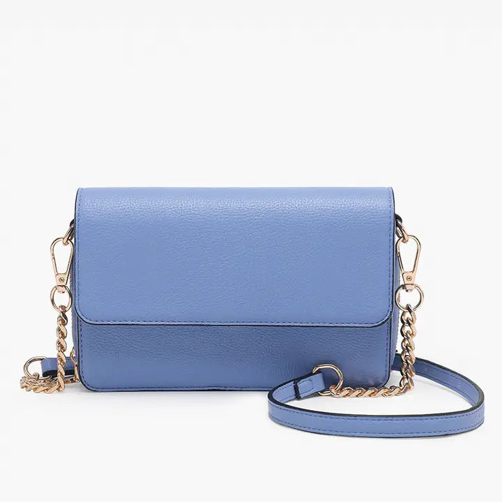 Lauryn Flapover Crossbody w/ Chain Strap