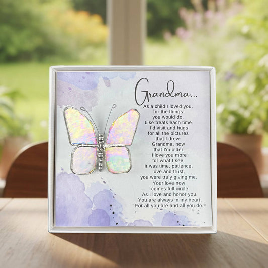 Grandma Stained Glass Butterfly