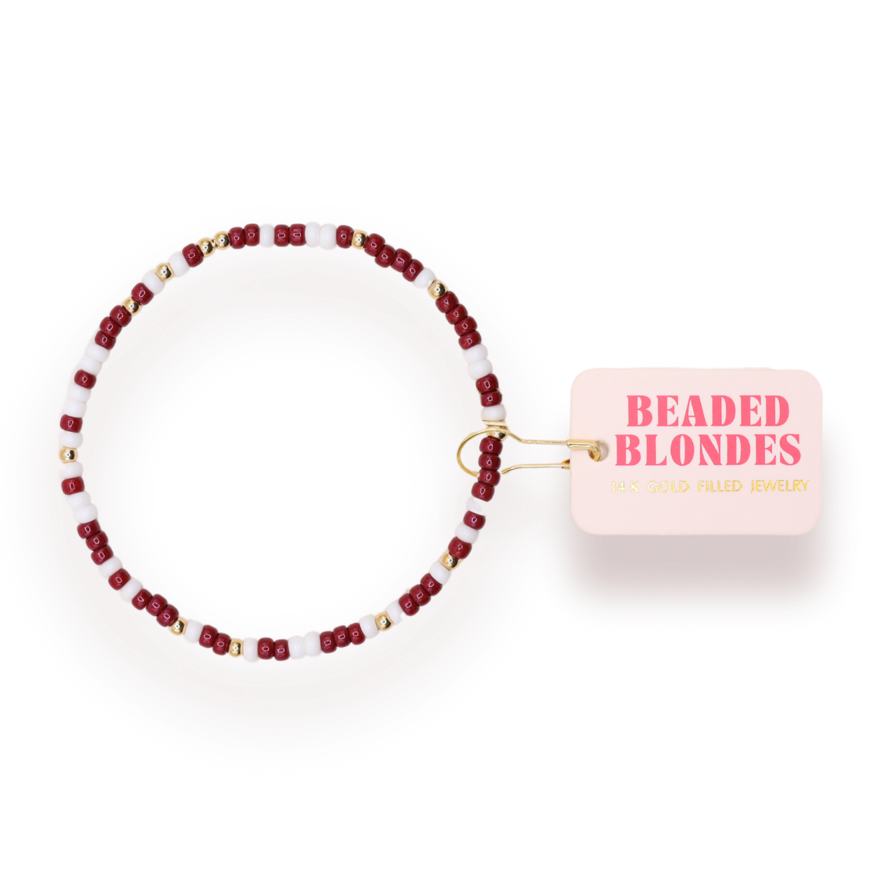 Maroon and White Sprinkle: Standard 6.75 inch