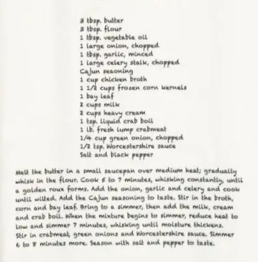Kitchen Towel - Ca C'est Bon Corn and Crab Bisque