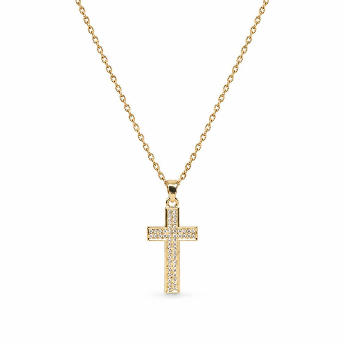 Gemstone Cross Necklace
