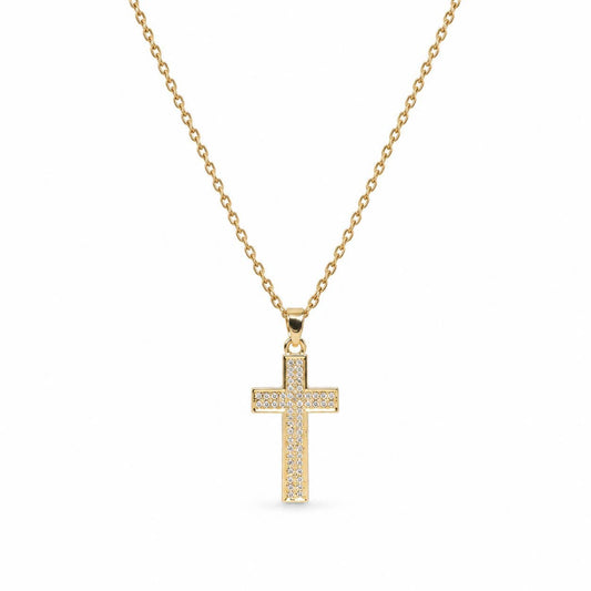 Gemstone Cross Necklace