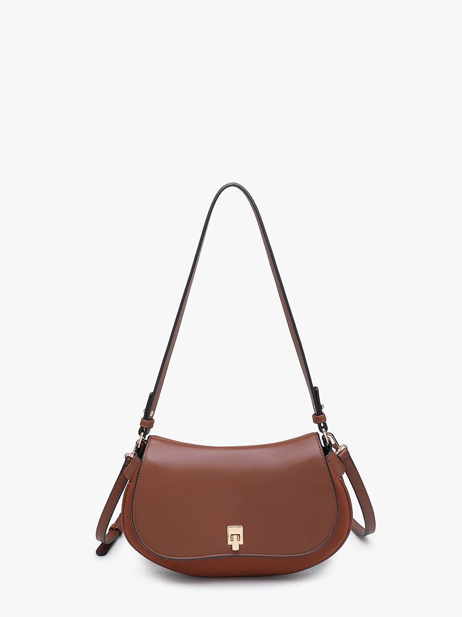 Quinn Faux Suede Shoulder Bag
