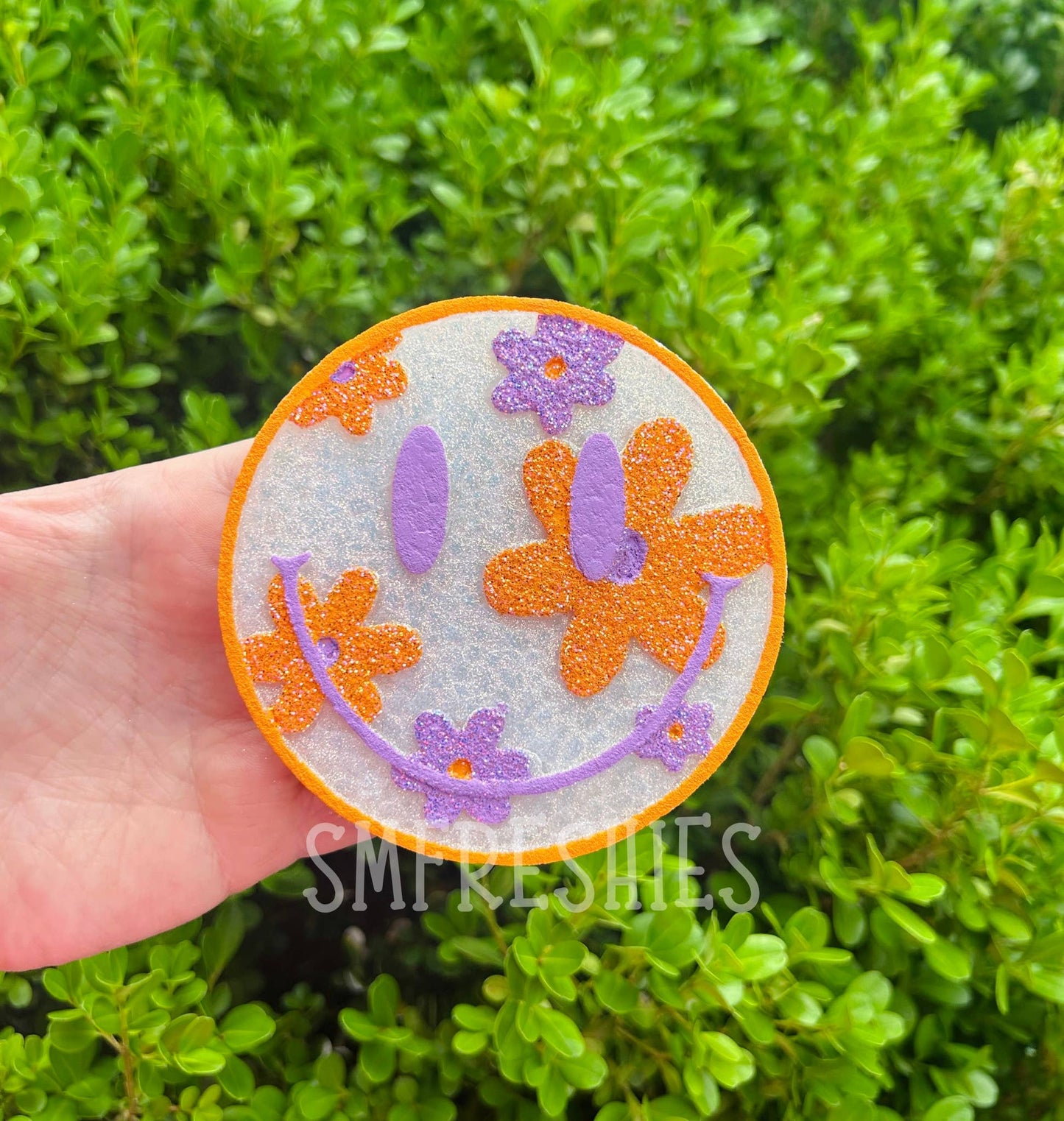 Floral Smiley Car Freshie