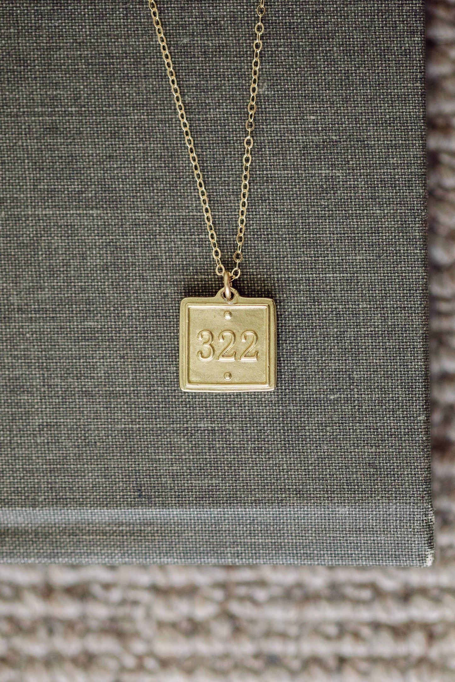 22" - Lamentations 3:22 (Petite Pendant Necklace)