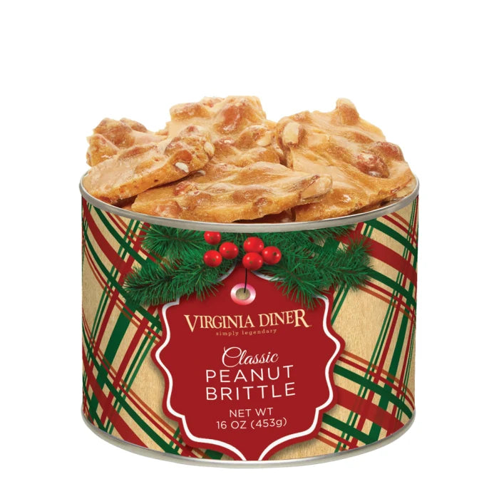 Holiday Plaid Buttery Peanut Brittle