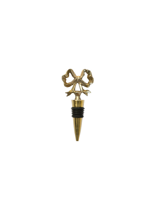 Wine Stopper | Gold Bow