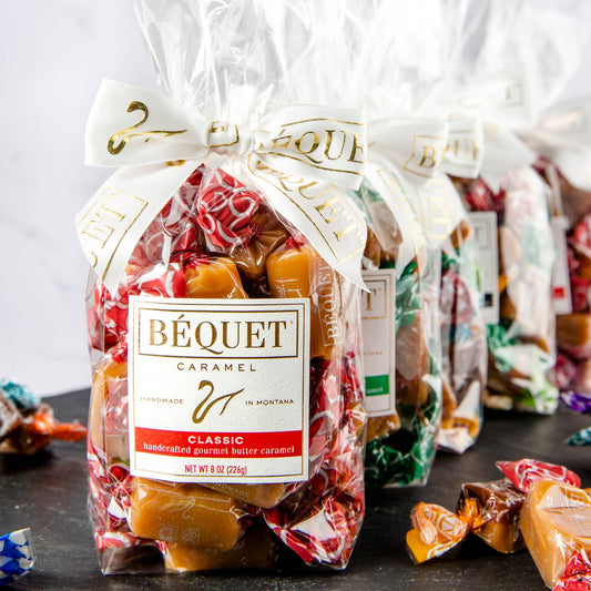 Béquet Gourmet Caramel 8 oz Gift Bag: Celtic Sea Salt