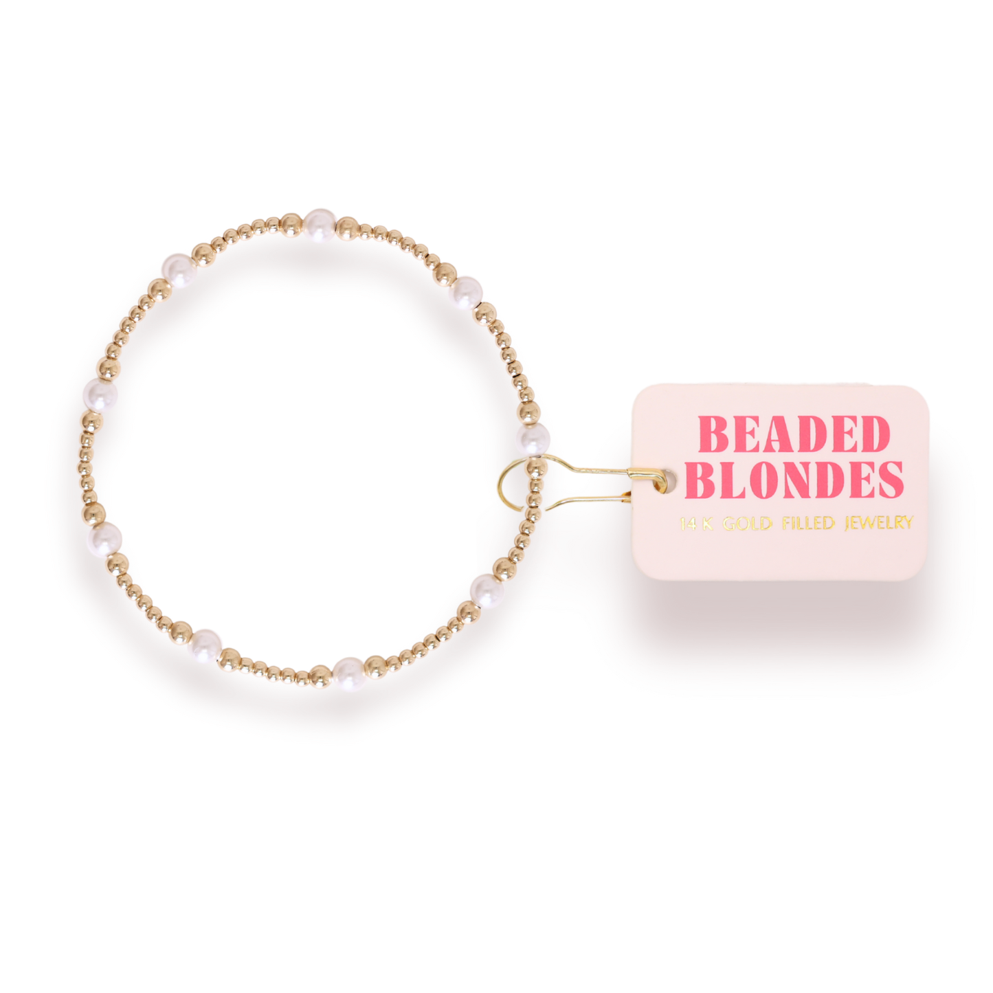 Dainty Sutton Pearl Bracelet in Gold