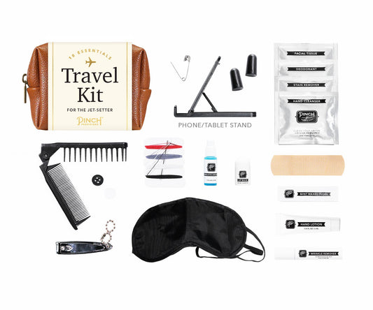 Travel Kit | Vegan Leather: Cognac