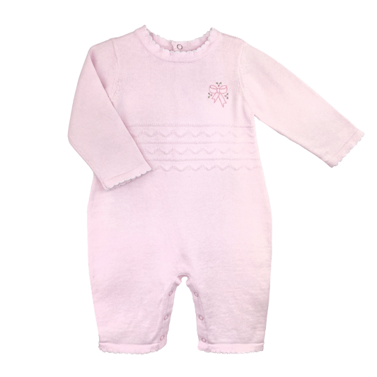 Bow Lightweight Knit Longall: 3 Month