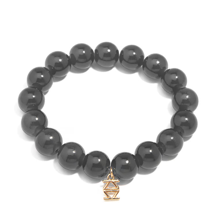 Layla Glass Bead Stretch Bracelet