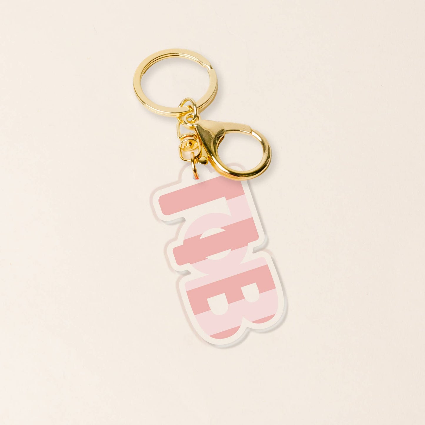 Sorority Stripes Acrylic Keychain