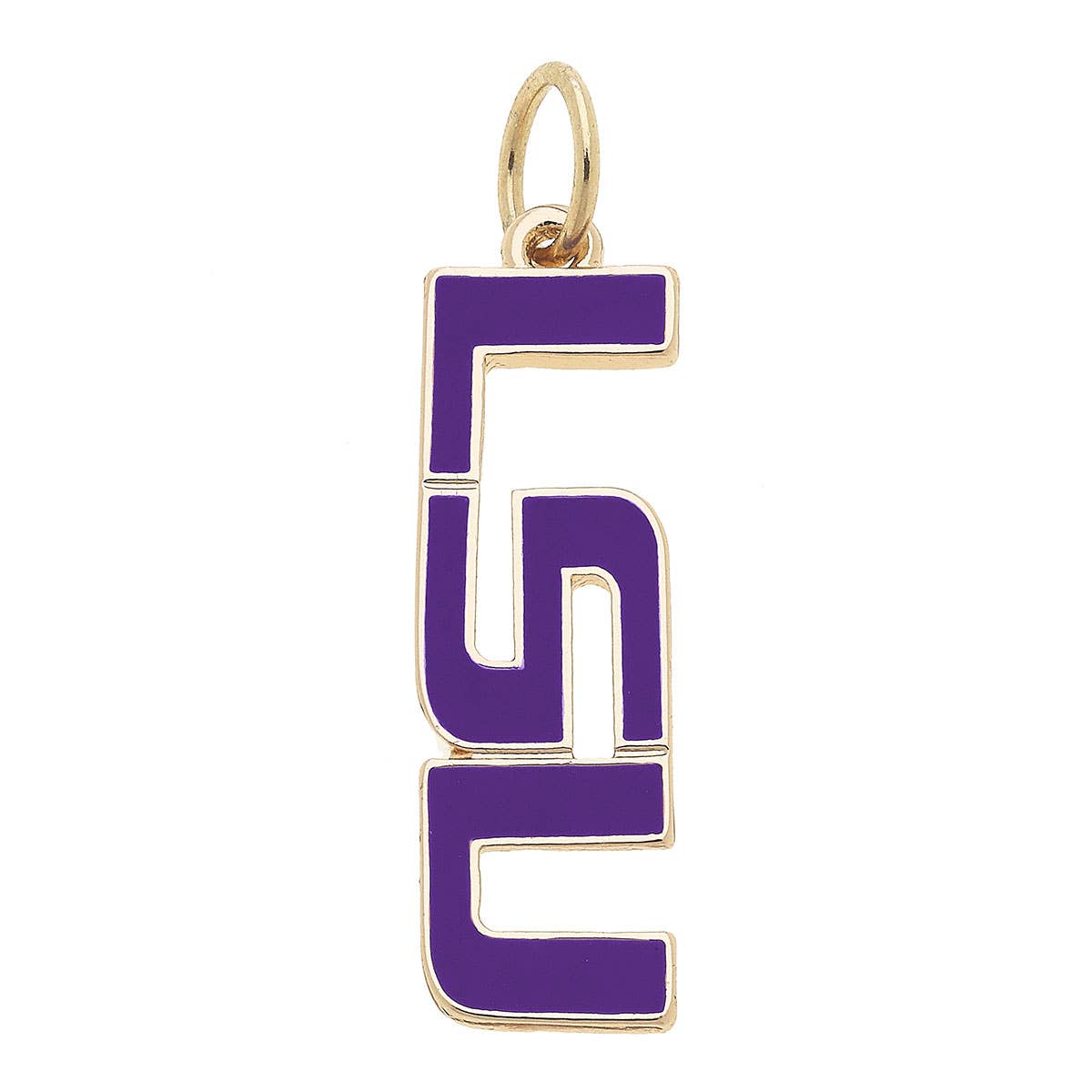 LSU Tigers Enamel Logo Necklace