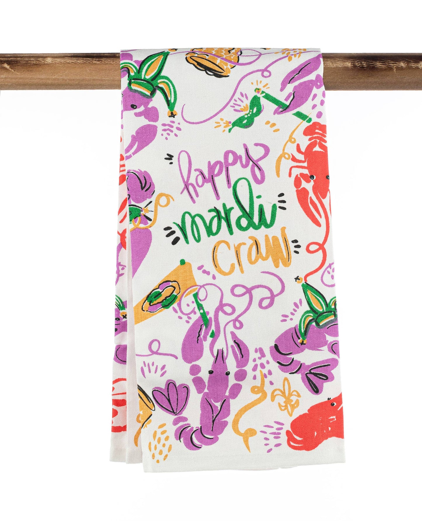 Kitchen Towel - Happy Mardi Craw