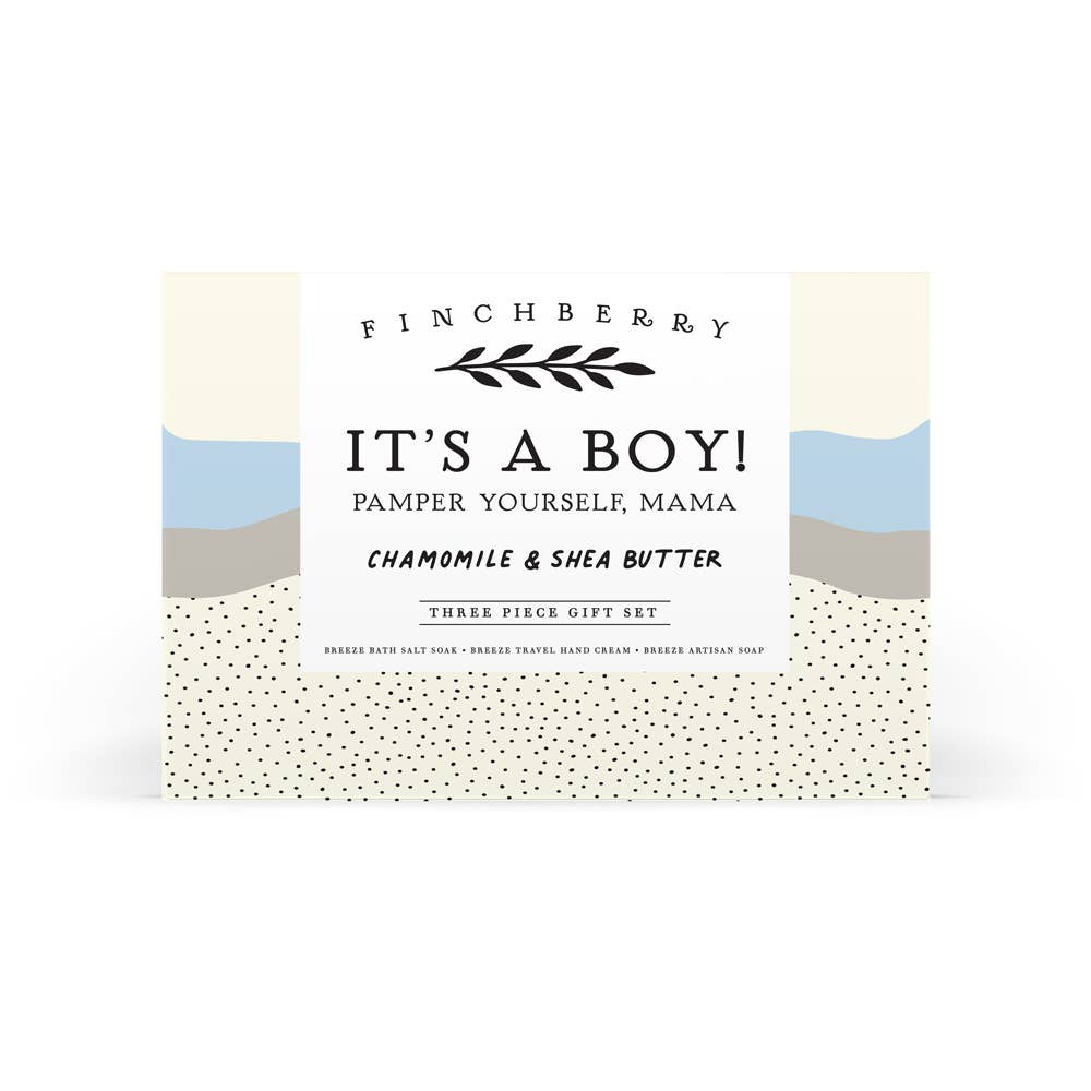 It's A Boy 3 Pc Baby Shower  Gift Set for Moms