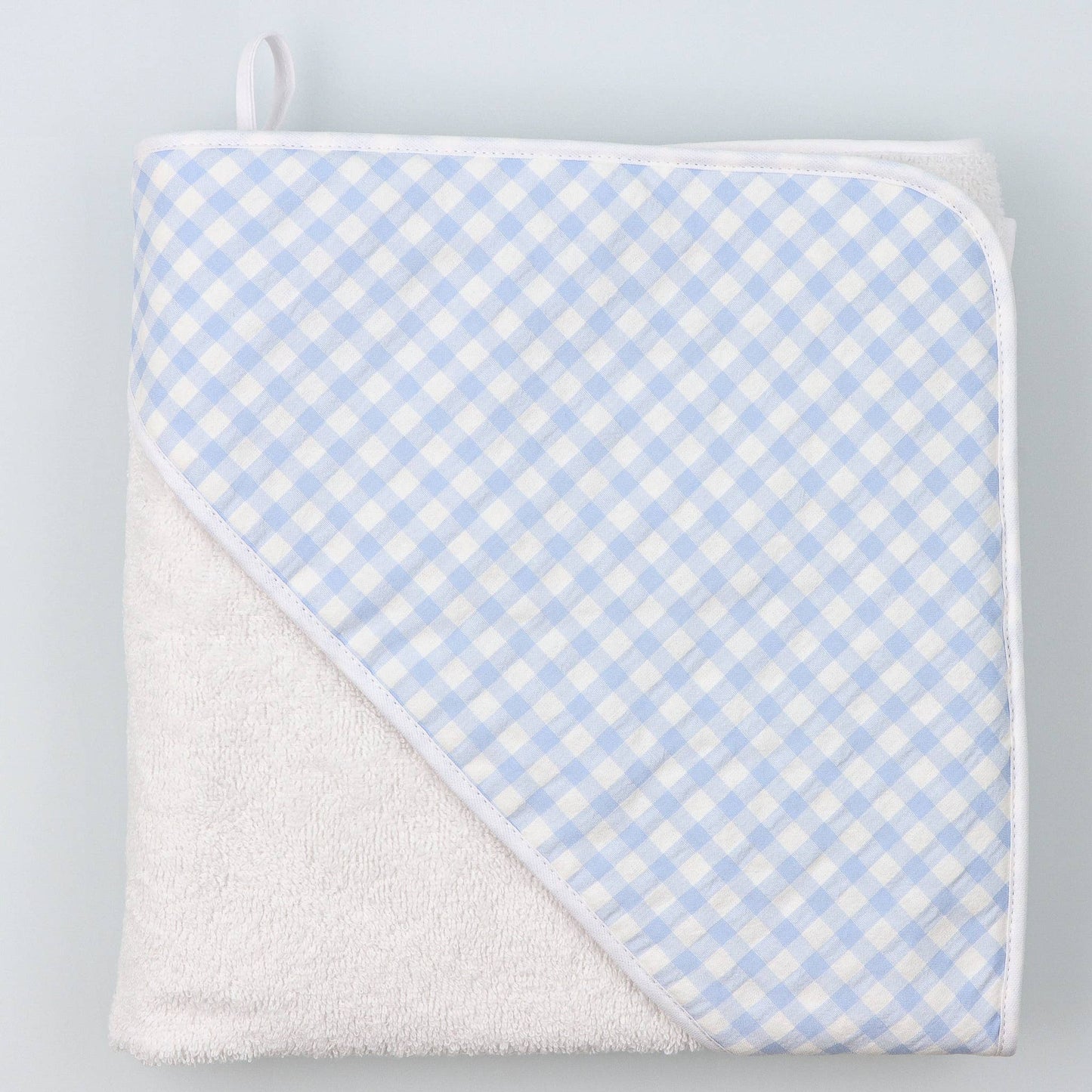 Baby Hooded Bath Towel - 80 x 80: Light Blue
